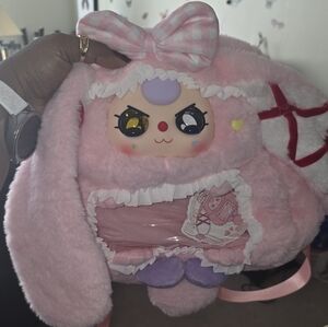 BB3 Pink Plush Bunny Backpack